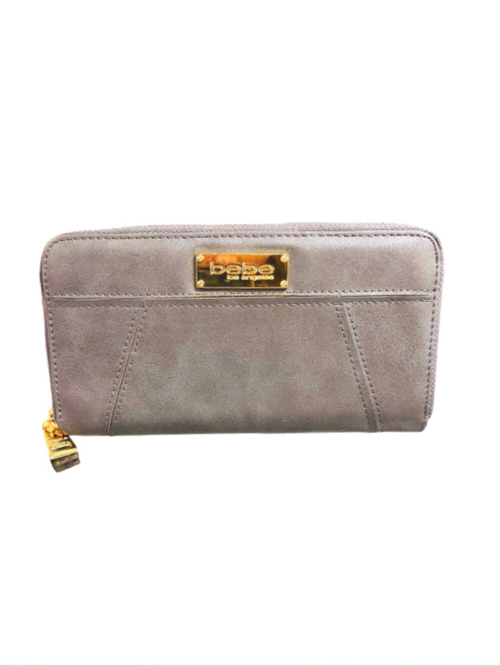 #bebe #bebeWallet #ZipAroundWallet #GrayWallet #GoldHardware #ClutchWallet #Y2K
